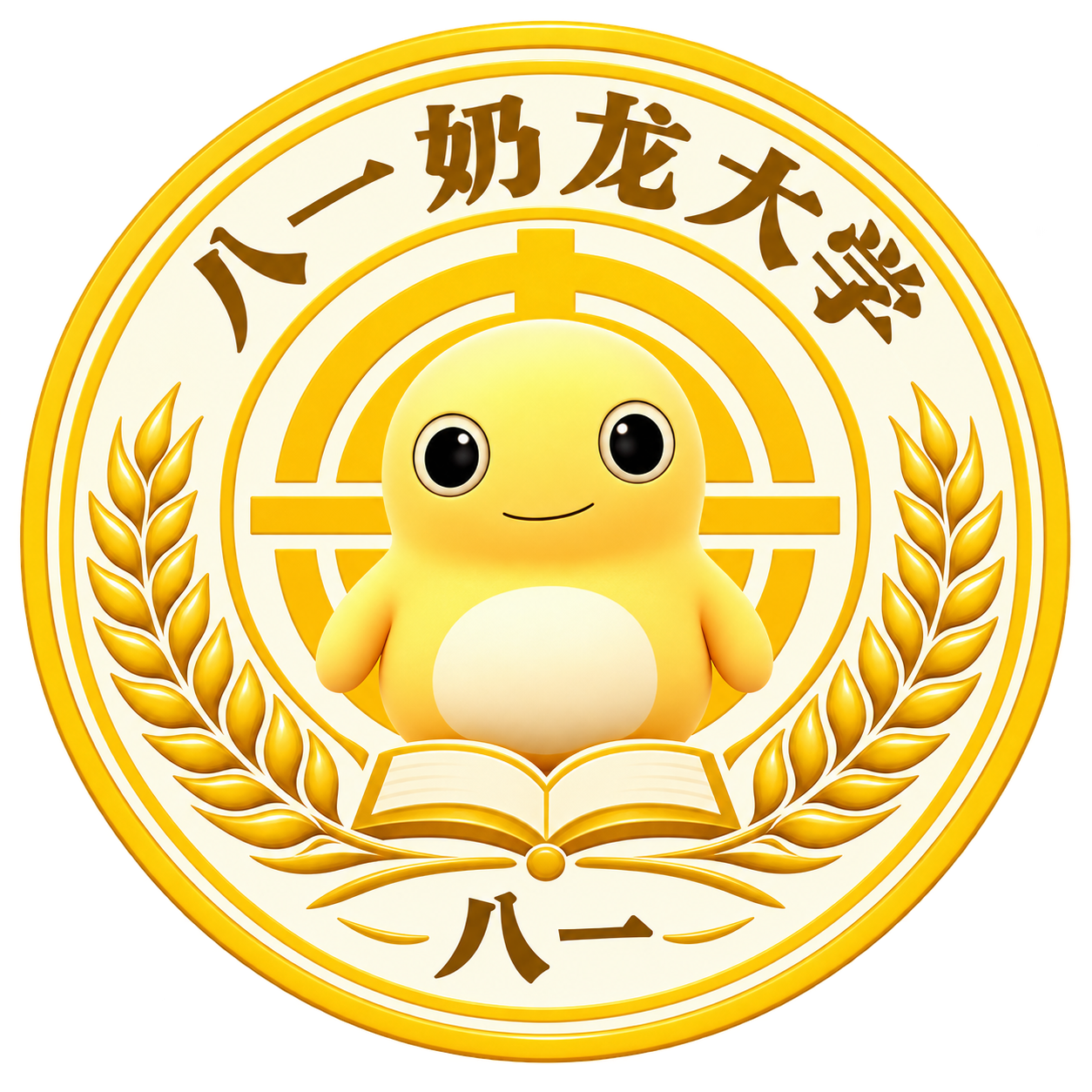 八一奶龙大学校徽